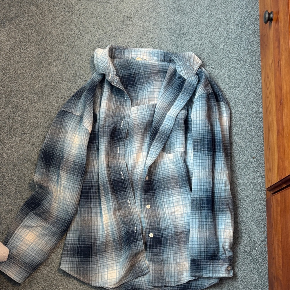 Aeropostale Blue Plaid Shirt